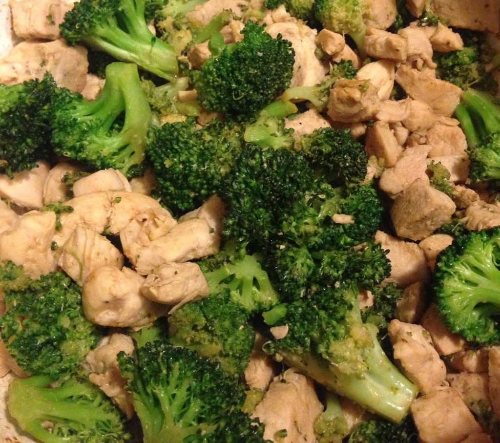 Simple Garlicky Chicken and Broccoli