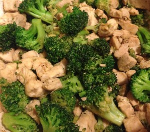 Garlicky Chicken and Broccoli