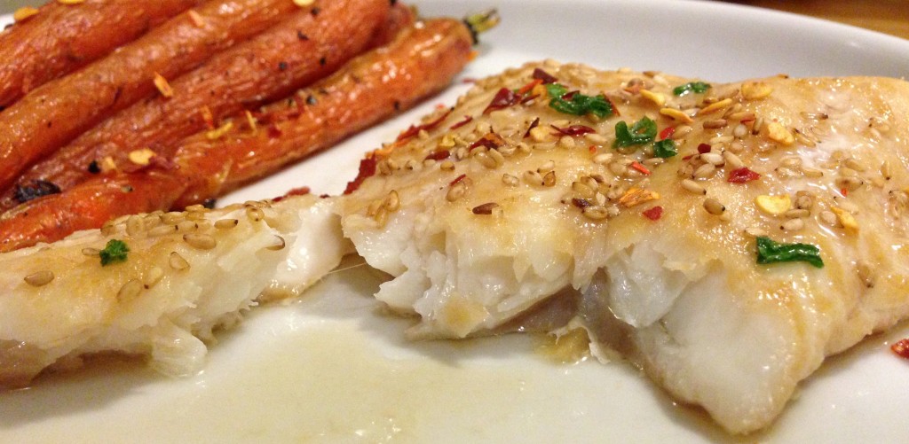 Ginger Soy Baked Cod - Low carb, gluten free. Follow Guess Who's Cooking on Twitter @guesswhoscookin. guesswhoscooking.com