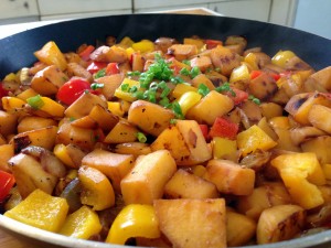 Rutabaga O'Brien - Low carb, paleo, and gluten free. Follow Guess Who's Cooking on Twitter @guesswhoscookin. https://guesswhoscooking.com