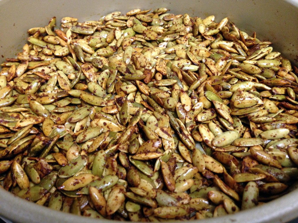 Chex Pumpkin Seeds - Guesswhoscooking.com - low carb, gluten free, dairy free. Follow on Twitter @guesswhoscookin