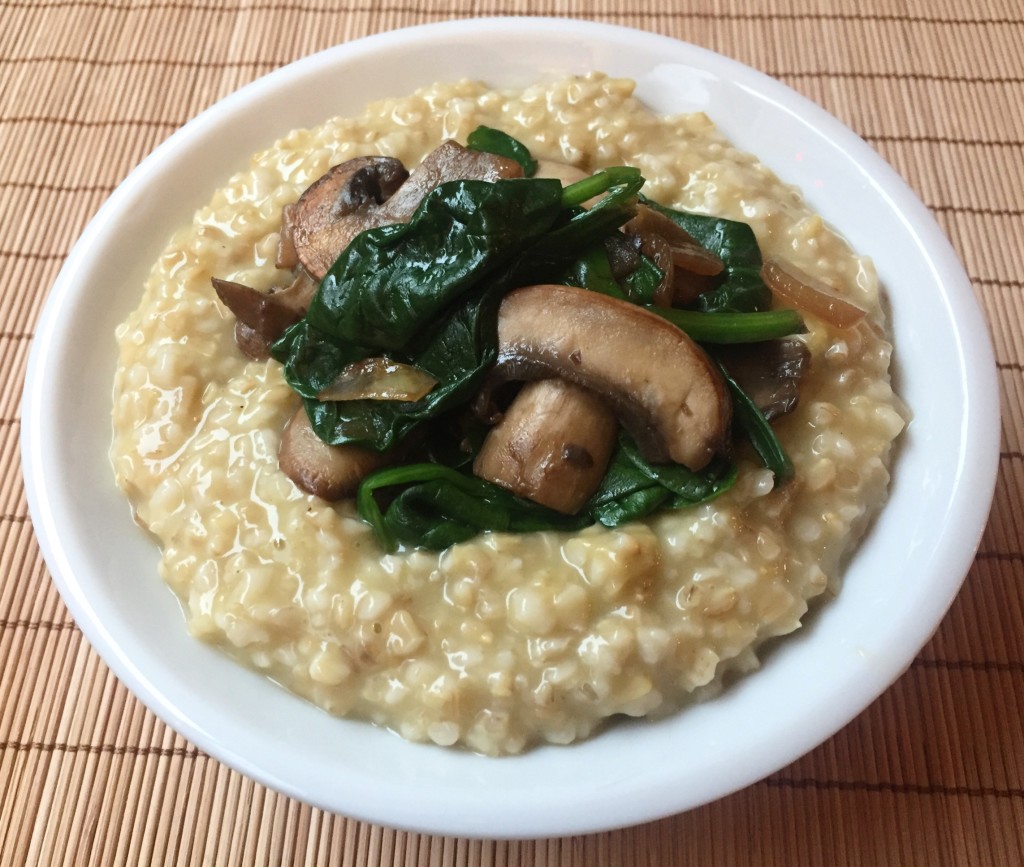 Savory Oatmeal | guesswhoscooking.com | Healthy, vegetarian, dairy-free, and can be made vegan or gluten-free