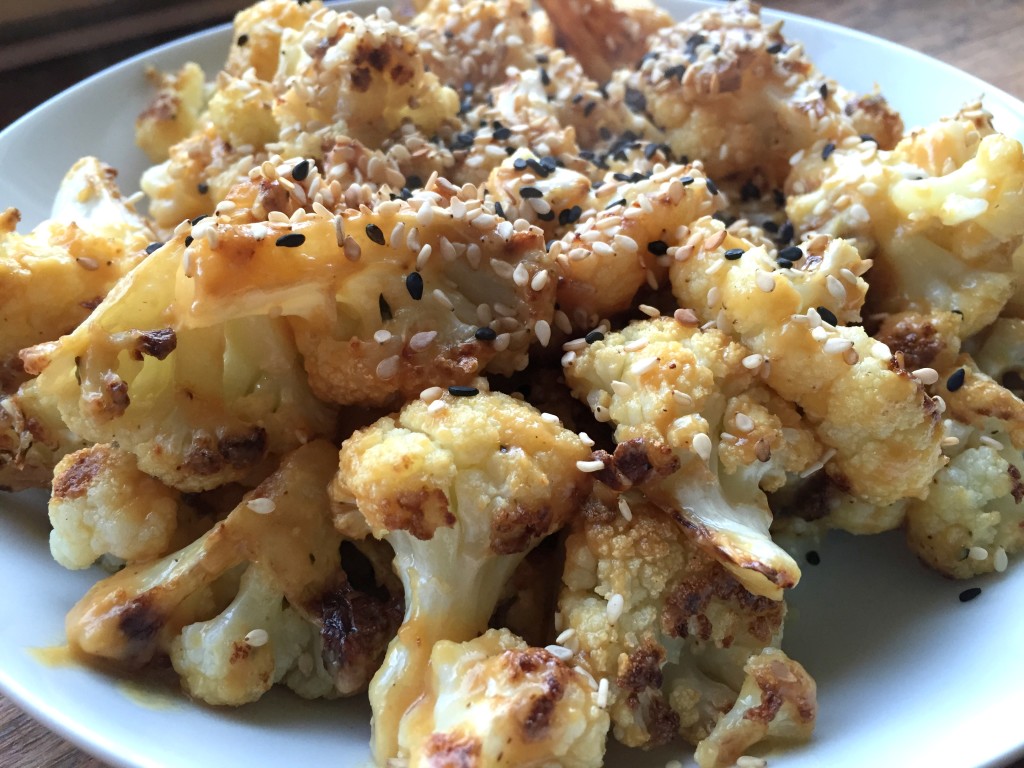 Roasted Cauliflower with Miso Sauce | GuessWhosCooking.com | Healthy, quick, easy, simple, gluten free, dairy free, vegetarian, vegan