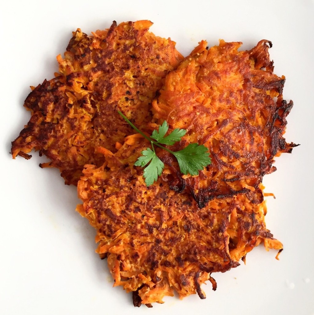 Carrot Pancakes | GuessWhosCooking.com | Healthy, easy, gluten free, dairy free, vegetarian, low carb