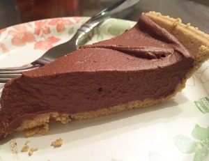 Chocolate Pumpkin Pie (No Bake)