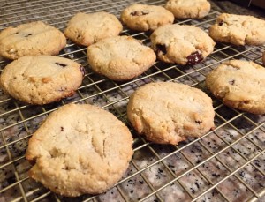 Almond Chocolate Chip Cookies | Guess Who's Cooking | Healthier, vegetarian, low sugar, gluten free, flourless, egg free, paleo, and can be made vegan and dairy free